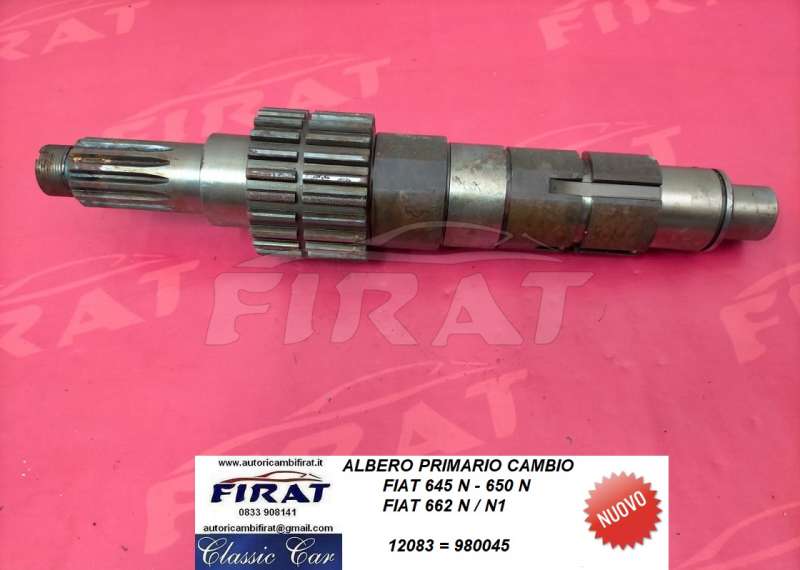 ALBERO PRIMARIO CAMBIO FIAT 645 - 650 - 662 (980045) - Clicca l'immagine per chiudere